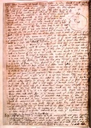 Carta escrita por Isaac Newton, 28 de noviembre de 1679