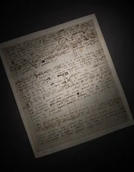 Dos páginas de revisiones a los Principia Mathematica