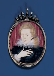 Retrato en miniatura de un joven caballero, c.1615