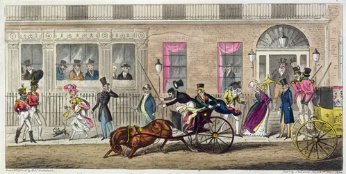 Exterior del Salón de los Pescaderos, un colapso regular, 1824