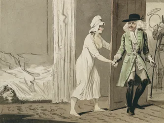 El cornudo parte para la caza, c.1800