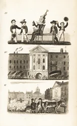 Guy Fawkes en efigie, Hospital de Bartholomew y Mercado de Smithfield