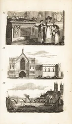 Tumbas en la Abadía de Westminster, Westminster Hall y Westminster Bridge
