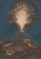 Vesubio en erupción