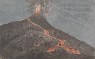 Vesubio en erupción