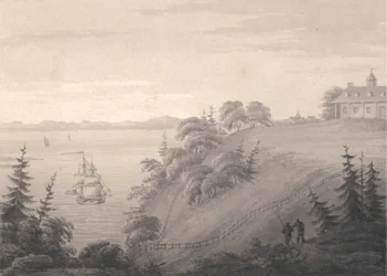 Vista de Mount Vernon, sede del general Washington
