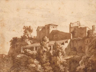 Vista de algunas casas (Tívoli?)