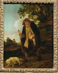 Aveugle et son chien - Un ciego y su perro ...