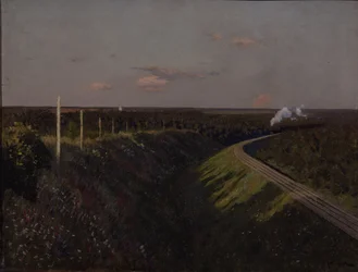 Un tren en camino, 1890s