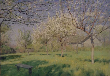 Manzanos en flor, c. 1895