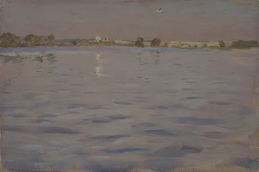 Últimos rayos de sol. Un lago, 1898-1899