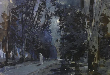 Las sombras. Noche de luna, década de 1880.