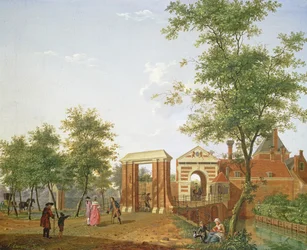 Vista de la Zylpoort, Harlem, 1780