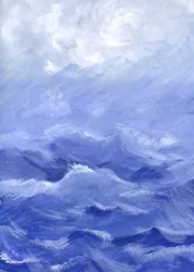 El mar embravecido