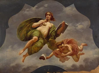 Comedia, de Isacco Gioacchino Levi (1818-1908), boceto