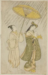 Parodia de Komachi rezando por lluvia
