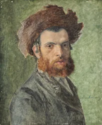 Retrato de un joven judío jasídico