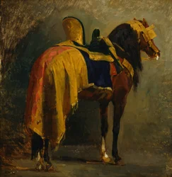 Caballo enjaezado