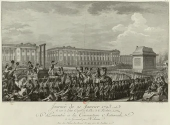 La Ejecución de Luis XVI en la Plaza de la Revolución el 21 de enero de 1793, 1794