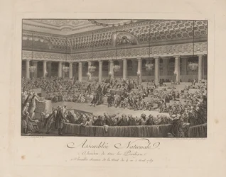 La noche del 4 de agosto de 1789 en la Asamblea Nacional, 1790