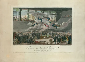 El juramento del Juego de Pelota el 20 de junio de 1789