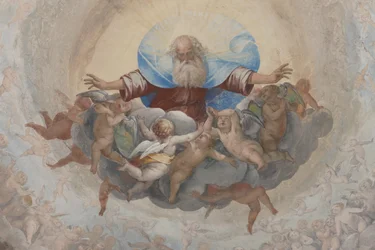 Dios y cupidos, c.1623-34 (detalle)