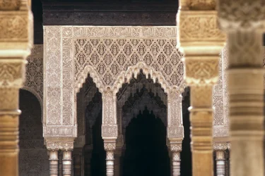 Detalle de arcos en el Patio de los Leones
