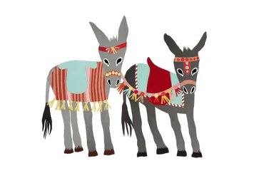 Burros, 2014 (papel cortado)