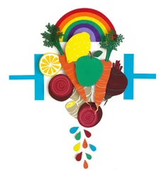 Cómete el arco iris, 2016, papel
