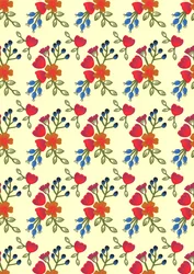 Impresión Flora, 2015 (papel cortado)