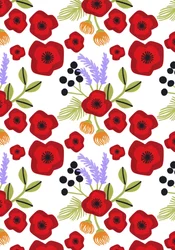 Amapola impresa, 2015 (papel cortado)