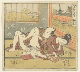 mujer dormida Doce vistas del sofisticado Edo (título de la serie) Furyu Edo junikei (título de la serie sobre el objeto)