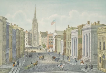 Wall Street, Nueva York en 1847