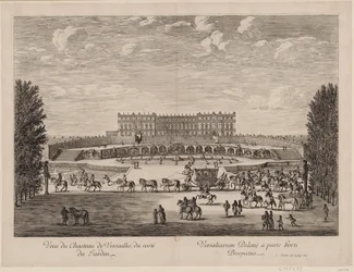 Vista del Palacio de Versalles desde el jardín