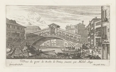 Vista del puente de Rialto y el Gran Canal, Venecia