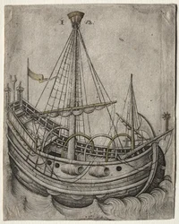 Un barco moviéndose hacia la derecha