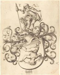 Escudo de Armas con Niño Acrobático