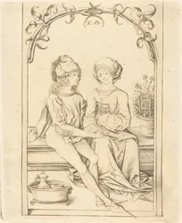 Los amantes, c. 1490