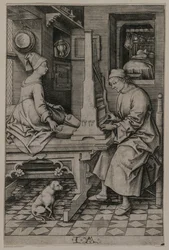 El organista y su esposa, 1495-1503