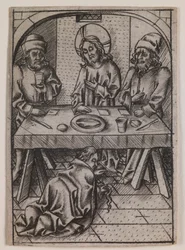 María Magdalena lavando los pies de Cristo