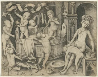 El baño de los niños