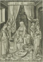La Virgen con Santa Ana, Santa Catalina y Santa Bárbara