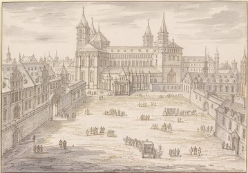 La catedral de Speyer y el palacio episcopal. 1621