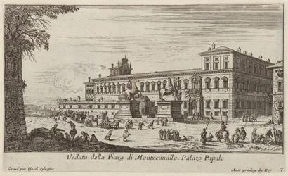 Vista de la Plaza de Montecavallo