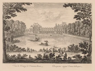 Vista del Estanque de Fontainebleau, 1666