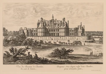 Vista del Castillo de Chambord, desde la entrada