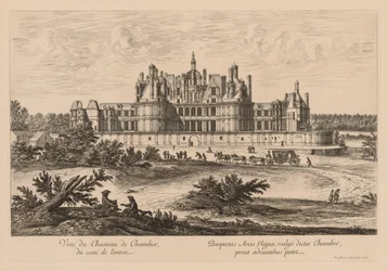 Vista del Castillo de Chambord, del lado de la entrada, 1678
