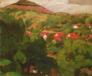 Paisaje en Nagybanya, Hungría