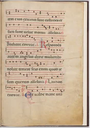 Hoja 4 de un fragmento antifonal