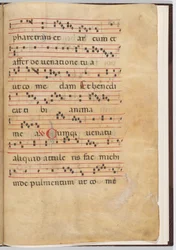 Hoja 8 de un Fragmento de Antifonario
